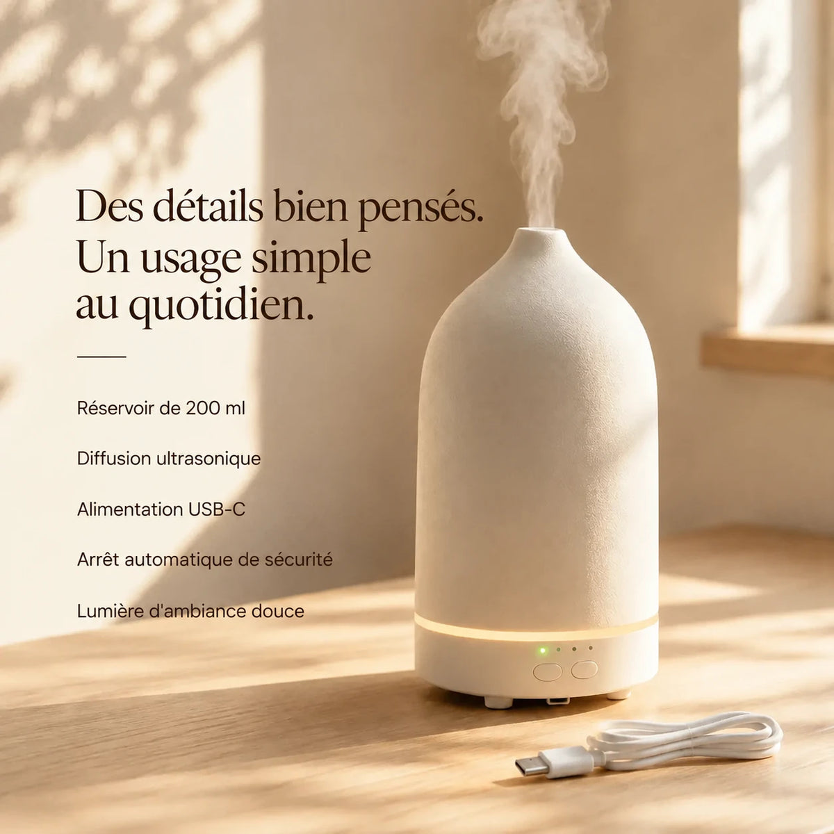 Diffuseur ultrasonique en céramique Stone — Meeyna